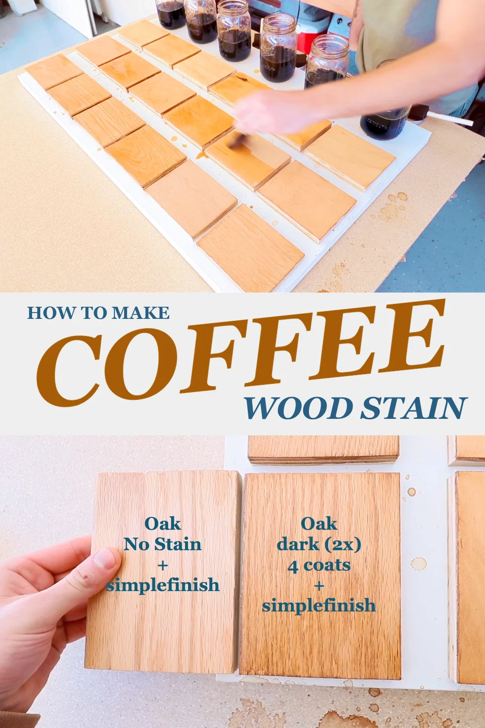 COFFEE WOOD STAIN // HOW TO — Modern Builds